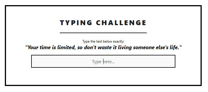 Typing Game